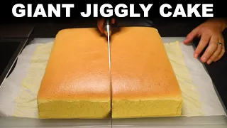 Jiggly cake — homemade giant Castella