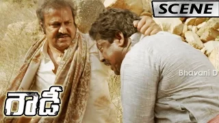 Goons Stabs Mohan Babu - Action Scene - Rowdy Movie Scenes