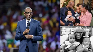 Perezida Kagame yasobanuye impamvu yise abuzukuru be 'Abe' na 'Agwize'