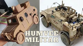 Fiz um HUMVEE MILITAR de PAPELÃO (viatura militar americana)