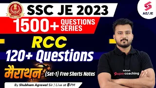 SSC JE Civil Engineering 2023 | RCC Marathon | Civil Engineering Capsule | Shubham Agrawal Sir