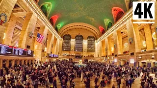 ⁴ᴷ⁶⁰ Grand Central Terminal New York City Walking Tour 2019 | The Busiest Train Station in NYC