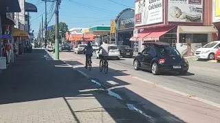 Centro de Ubatuba SP, dia de sol nessa segunda feira 06/05/24