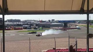Max Verstappen and Lewis Hamilton Silverstone incident 2021 fan footage