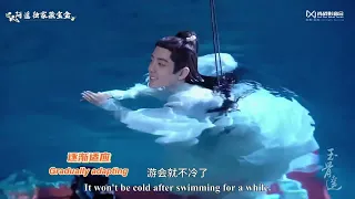 The Longest Promise Weibo updated: When Shiying entered the water for the first time,