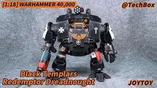 Joytoy Warhammer 40K, Black Templars Redemptor Dreadnought, 1/18 scale action figure