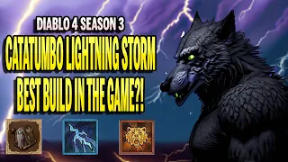 Catatumbo Lightning Storm Druid Clears All Content Solo | D4 Season 3