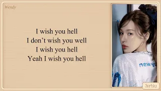 WENDY 'Wish You Hell' Easy Lyrics