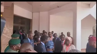 President Bola Tinubu welcomed Bassirou Faye, the President of Senegal, to the State House in Abuja.