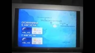 Прогноз Погоды Ново-ТВ (06,08 и 07,08,2016)