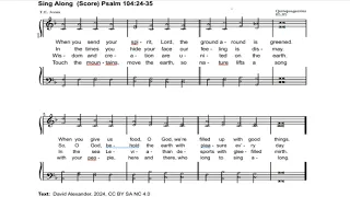 Sing Along (Score) Psalm 104:24-35