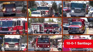 [Bomberos Santiago] Unidades llegando a 2da alarma de INCENDIO en la comuna de Santiago