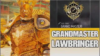 Hitting Grandmaster with Lawbringer - For Honor Rep 70 Lawbringer Duels!!