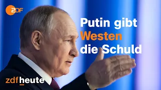 Putin-Rede: Russlands Präsident wirft dem Westen vor, den Ukraine-Krieg begonnen zu haben