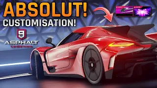 Asphalt 9 Jesko Absolut Customizations: Animated Decals, Nitro Visuals and More!