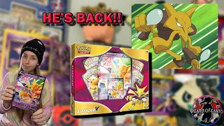 POKEMON BROUGHT HIM BACK AFTER 5 YEARS! **Alakazam V Box Opening x2!**