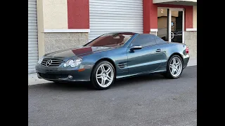 2006 Mercedes Benz SL500 Walkaround and Startup 02082023