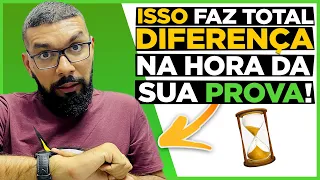 Gestão do TEMPO no Momento da Prova! Dicas para Melhorar sua Estratégia!