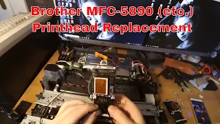 Brother MFC-5890CN Printhead Replacement