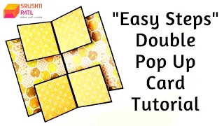 Double Pop Up Card (Easy Steps) Tutorial by Srushti Patil