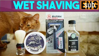 Rapira Platinum Lux, Semogue 830 & DARK CLOVE aftershave | Бритье с HomeLike Shaving