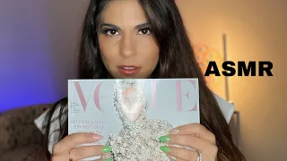 ASMR- Vogue (German/Deutsch) magazine flip thru (whisper)