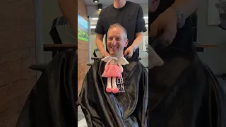 Barber pranks customers with princess dress