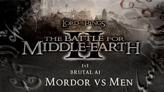 The Battle For Middle-Earth II - Mordor vs Men (1v1 Brutal AI Skirmish)