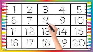 123 Numbers | 123 Number Names | 1 To 20 Numbers Song | 12345 learning for kids #kidsvideo #kidssong