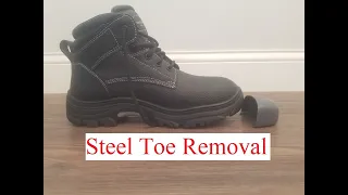 Steel Toe Removal  from Boot