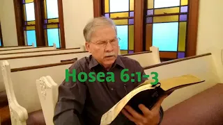 Hosea 6:1-3, a brief thought