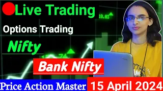 Live Trading | 15 April | Nifty / Banknifty Options Trading #livetrading #optionstrading