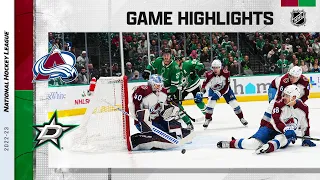 Avalanche @ Stars 11/21 | NHL Highlights 2022