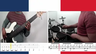 J'ai dix ans-Alain Souchon (drum and bass cover)-Sous-Titres Fr-An