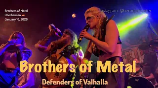 Brothers of Metal - Defenders of Valhalla @Kulttempel, Oberhausen, Germany, January 10, 2020 LIVE 4K