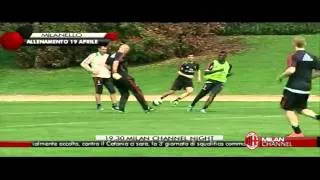 Milanello Allenamento 19-04-2013 Part 1