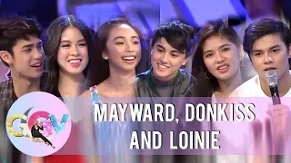 GGV: MayWard, DonKiss, and LoiNie play "Kuryentanong"