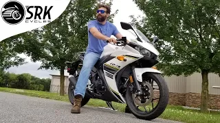 Is the Yamaha R3 big enough for a man(plus 0-60 run)