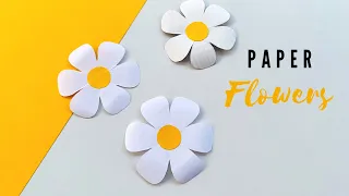 Easy & Beautiful Paper Flowers | DIY 1Min Paper Flower | Easy Paper Crafts for Kids #paperdaisy