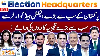 Live - Geo Election Headquarter Special Transmission | Exclusive Analysis | Live Updates - Geo News