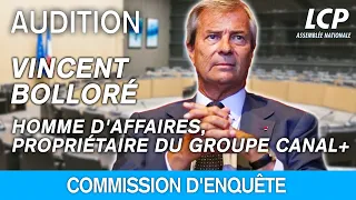 Vincent Bolloré : audition devant la commission d'enquête sur les fréquences TNT