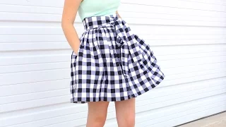 How to sew Pockets into a skirt or dress