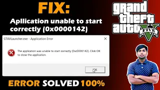 FIX: The application was unable to start correctly (0x0000142) | GTAV Launcher Error Solved 💯