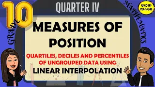 QUARTILES, DECILES AND PERCENTILES OF UNGROUPED DATA USING LINEAR INTERPOLATION || GRADE 10 MATH Q4