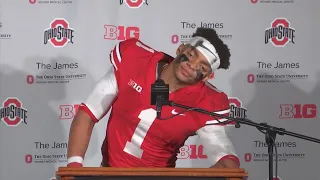 Justin Fields post-game interview | Ohio State-Indiana