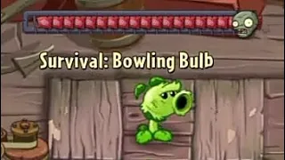Plants vs Zombies 2: Eclise | Survival: Bowling Bulb
