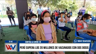 WillaxNoticiasEdiciónMediodía - DIC 13 - 2/4 - PERÚ SUPERA 20 MILLONES DE VACUNADOS | Willax