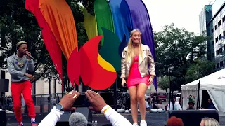 Caroline Roman & Silento Perform "Enough" LIVE! - SC Pride Festival 2018