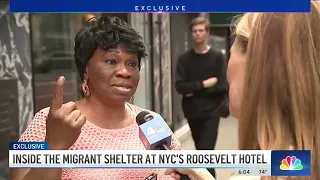 EXCLUSIVE: See inside the migrant shelter at NYC's Roosevelt Hotel | NBC New York