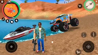 Vegas Crime Simulator 2 - Monster Truck and Boat in Open World Game - Android Gameplay